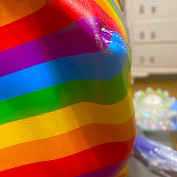 Reversible Kate Spade Rainbow purse/tote - Picture 7 of 8